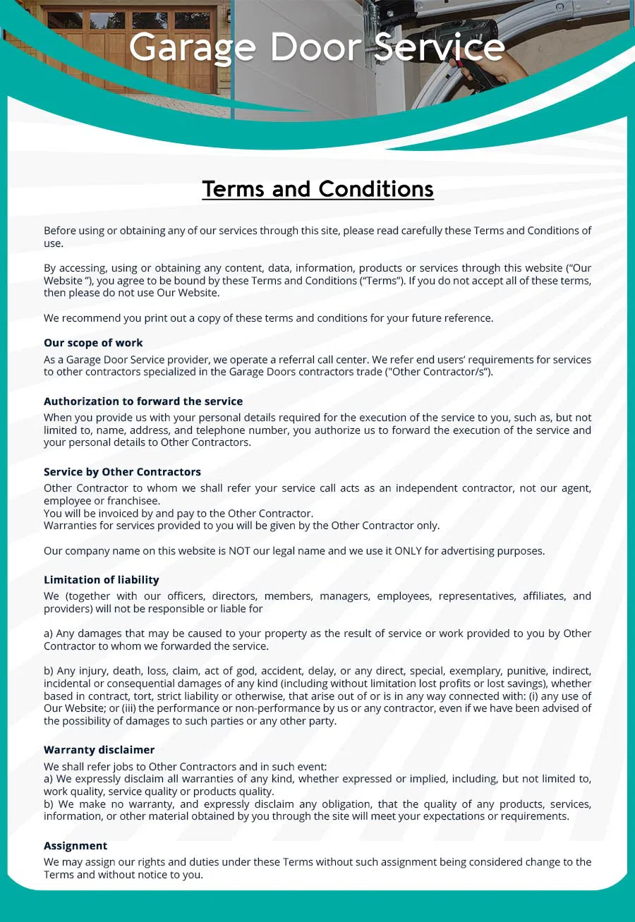 Garage Door Mobile Service Repair Los Angeles, CA 323-580-0412